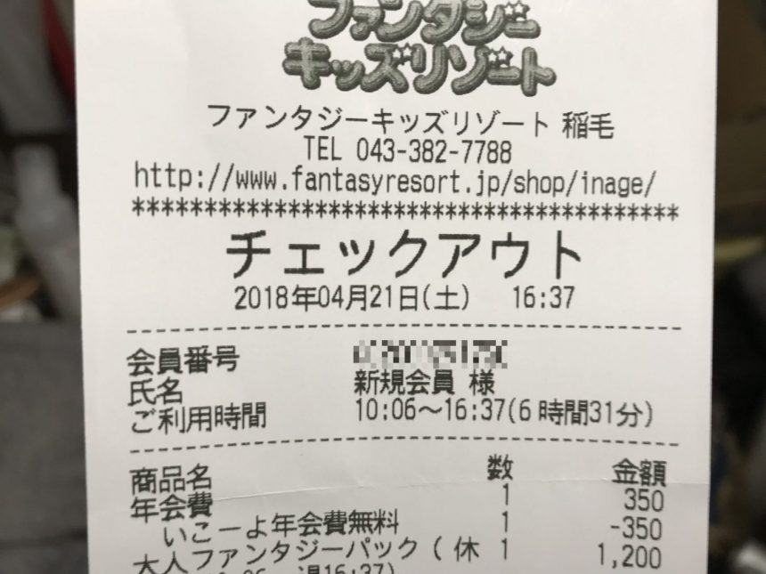 ファンタジーキッズリゾート 大人1名1日無料券 1枚 - 遊園地・テーマパーク